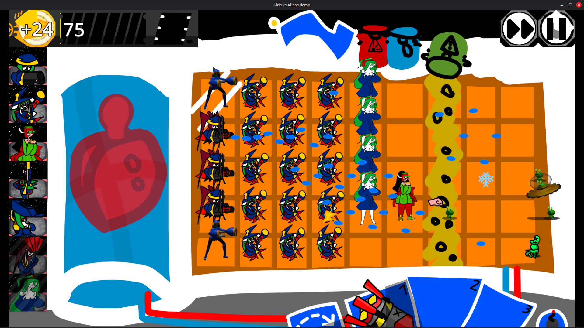 Screenshot 5 for Girls vs Aliens demo