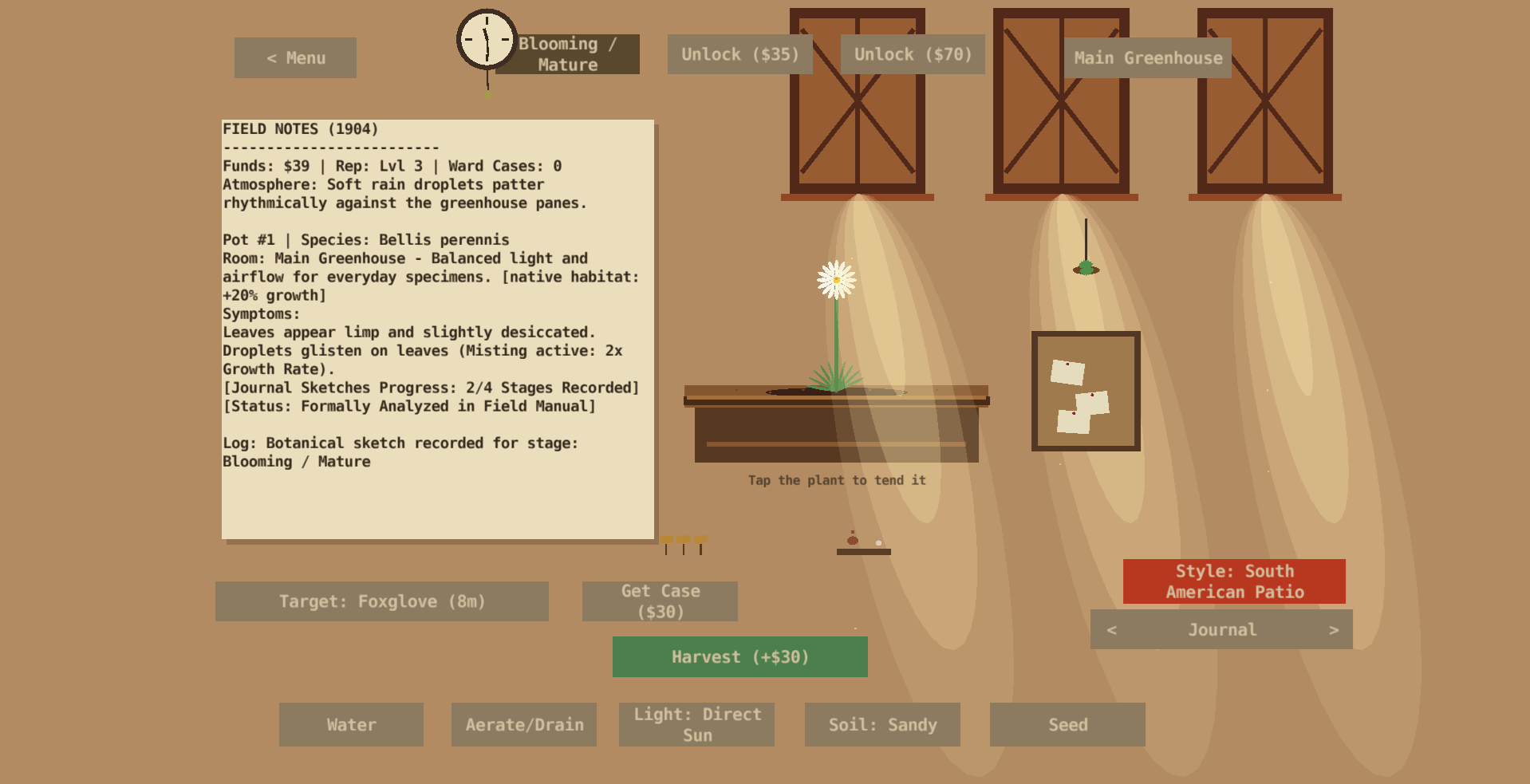 Screenshot 4 for 1904: idle botany