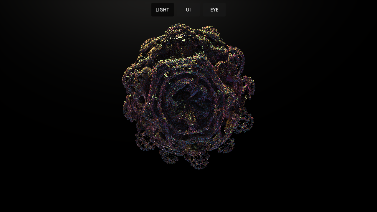 Screenshot 4 for Audio reactive living Mandelbulb 3D - Godot Shader showcase
