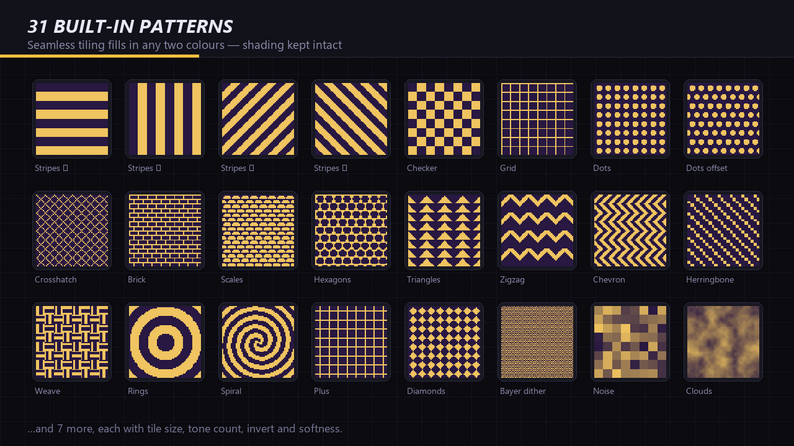 31 tiling patterns