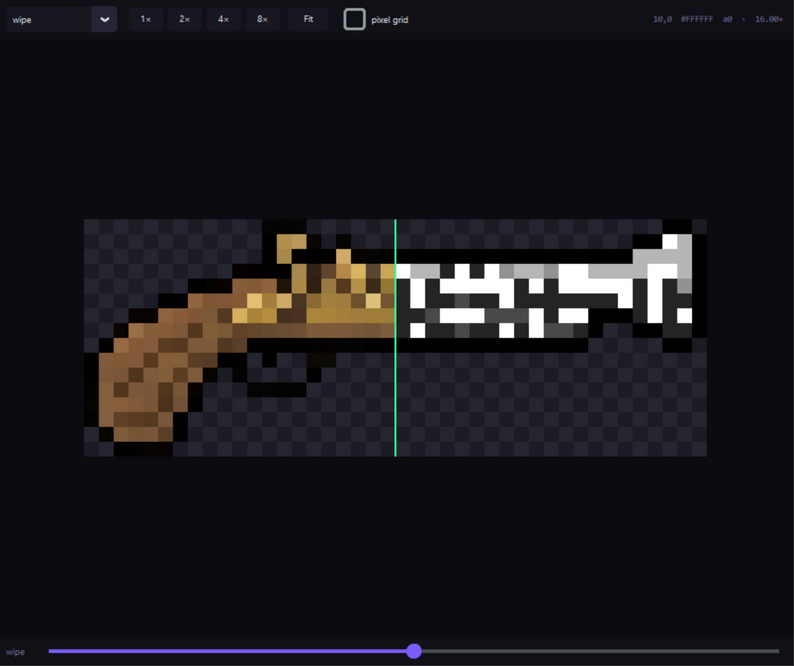 Before / after wipe