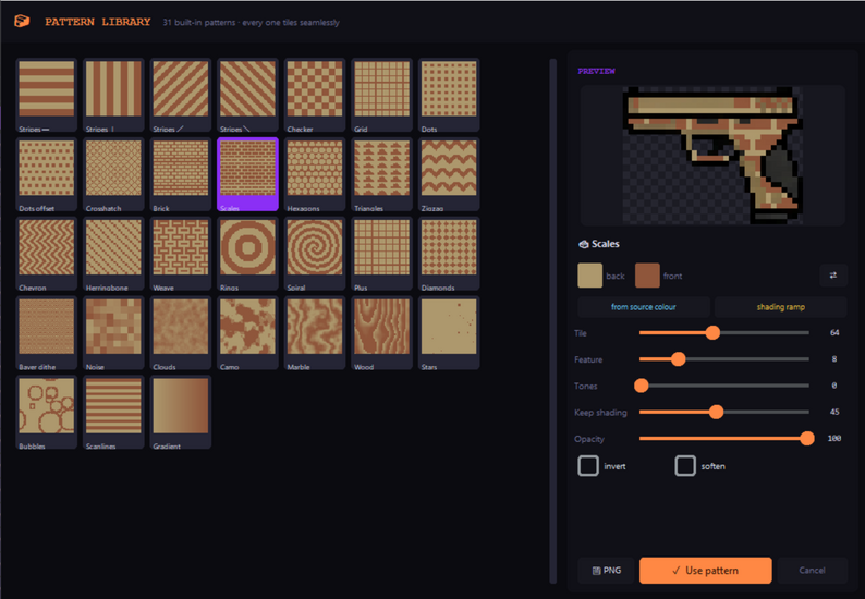 Pattern library