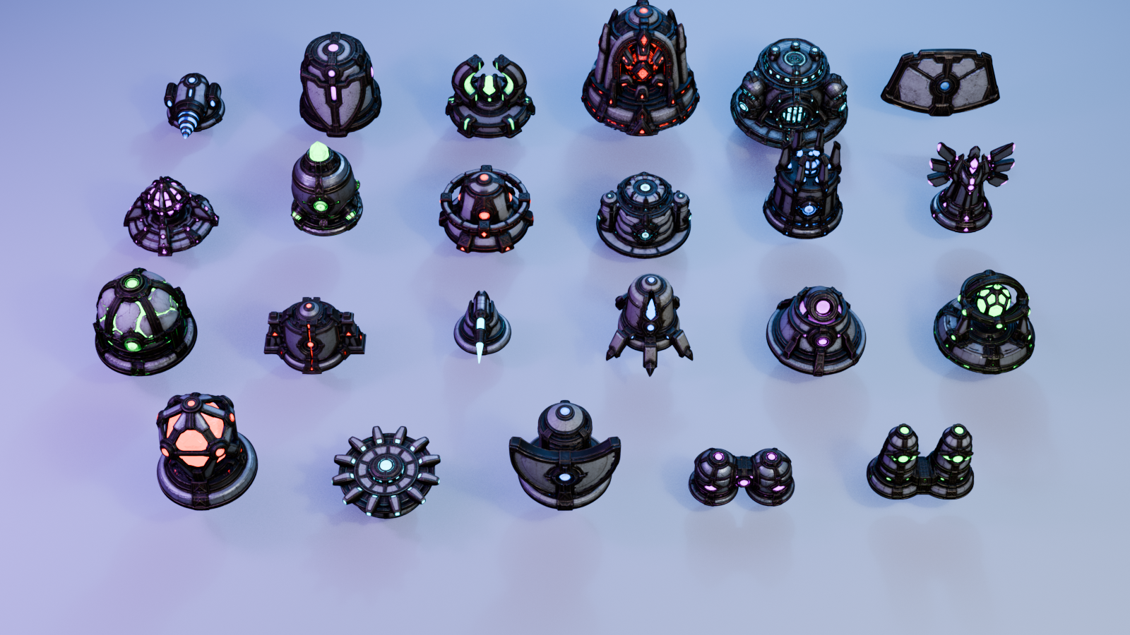 Crystal Construct Army full collection — 23 models
