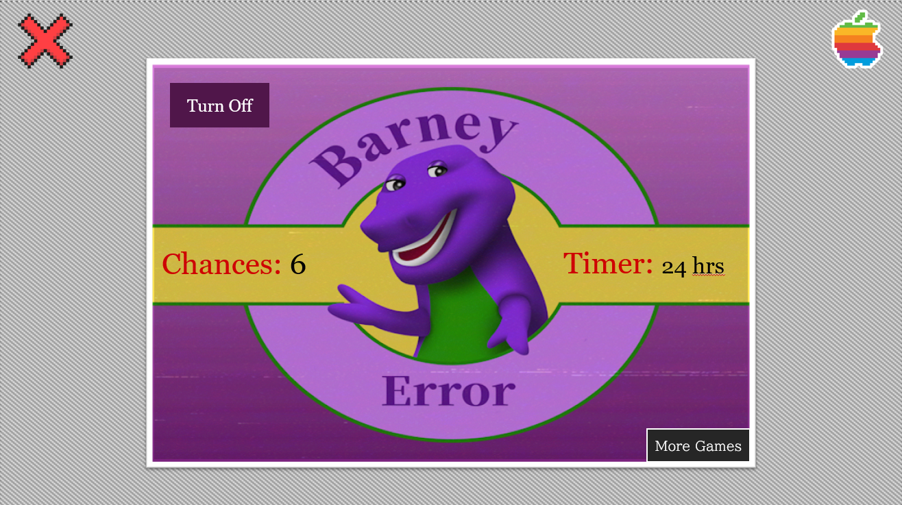 Screenshot 4 for Barney Error: 1990 Edition