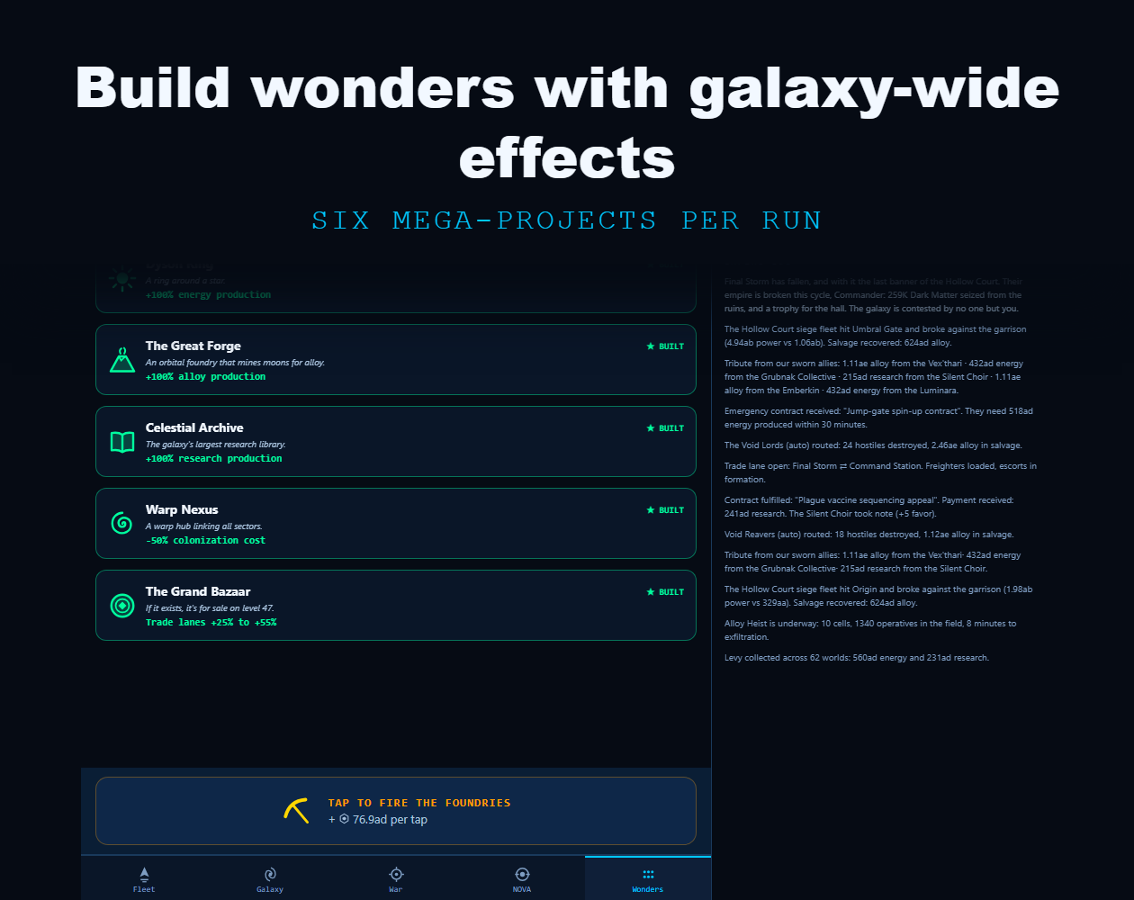Screenshot 5 for Novafall: Idle Space Empire