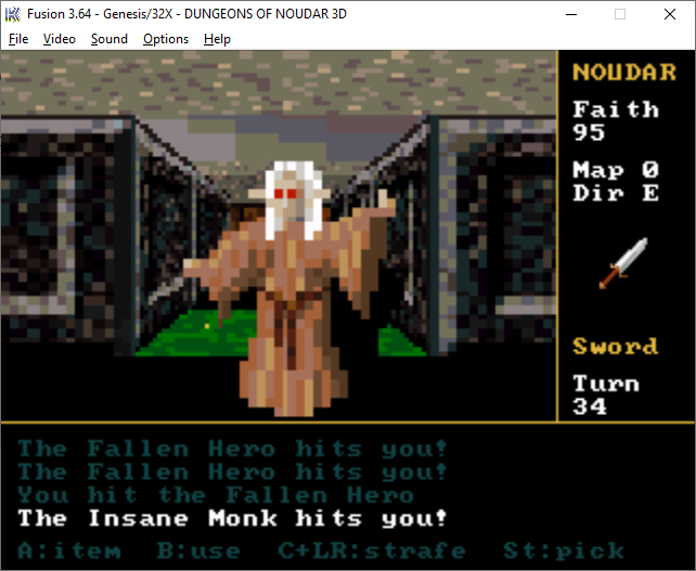 Screenshot 2 for Dungeons of Noudar for Sega 32X
