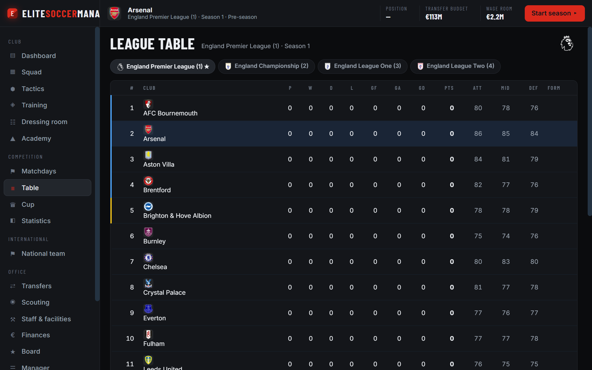 Screenshot 3 for Elite Soccer Manager