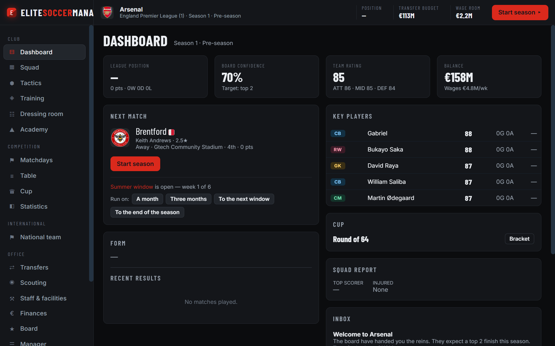 Screenshot 4 for Elite Soccer Manager