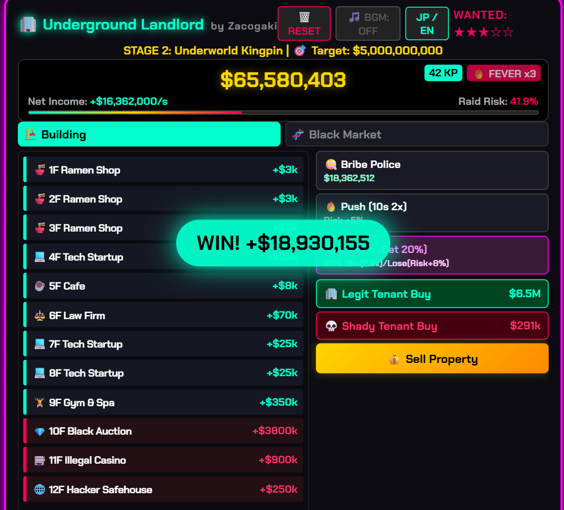 Screenshot 3 for Underground Landlord