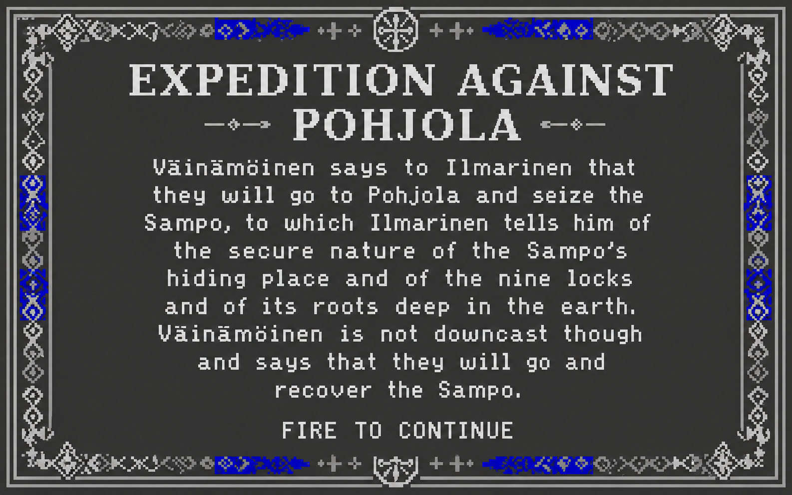 Screenshot 2 for Kalevala RPG (C64 and Android)