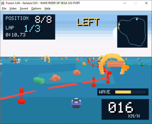 Screenshot 2 for Wave Rider GP for Sega 32X