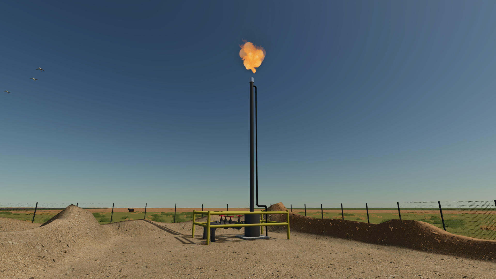 Screenshot 2 for FS25 Oilfield Working Flare