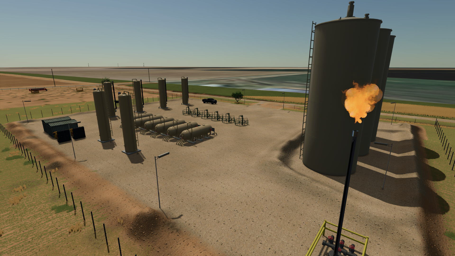 Screenshot 4 for FS25 Oilfield Working Flare