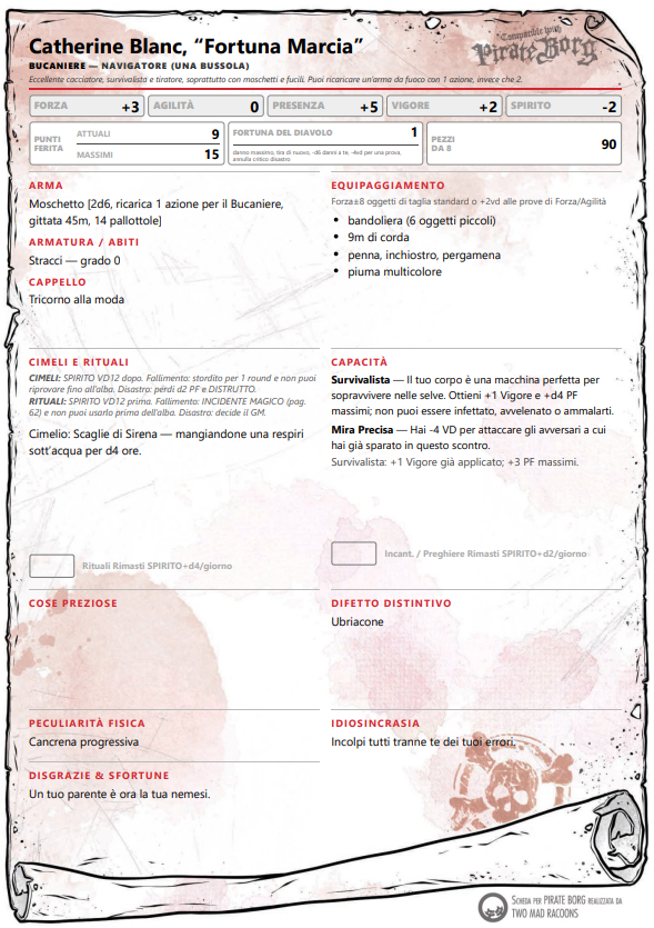 Screenshot 3 for Pirate Borg - Generatore di ciurmaglia