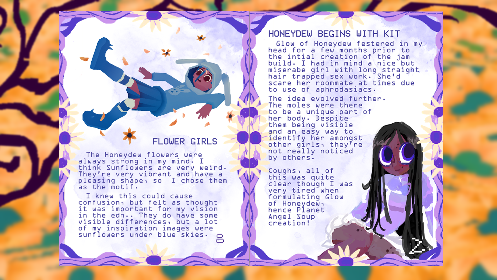 Screenshot 3 for Glow of Honeydew Artbook
