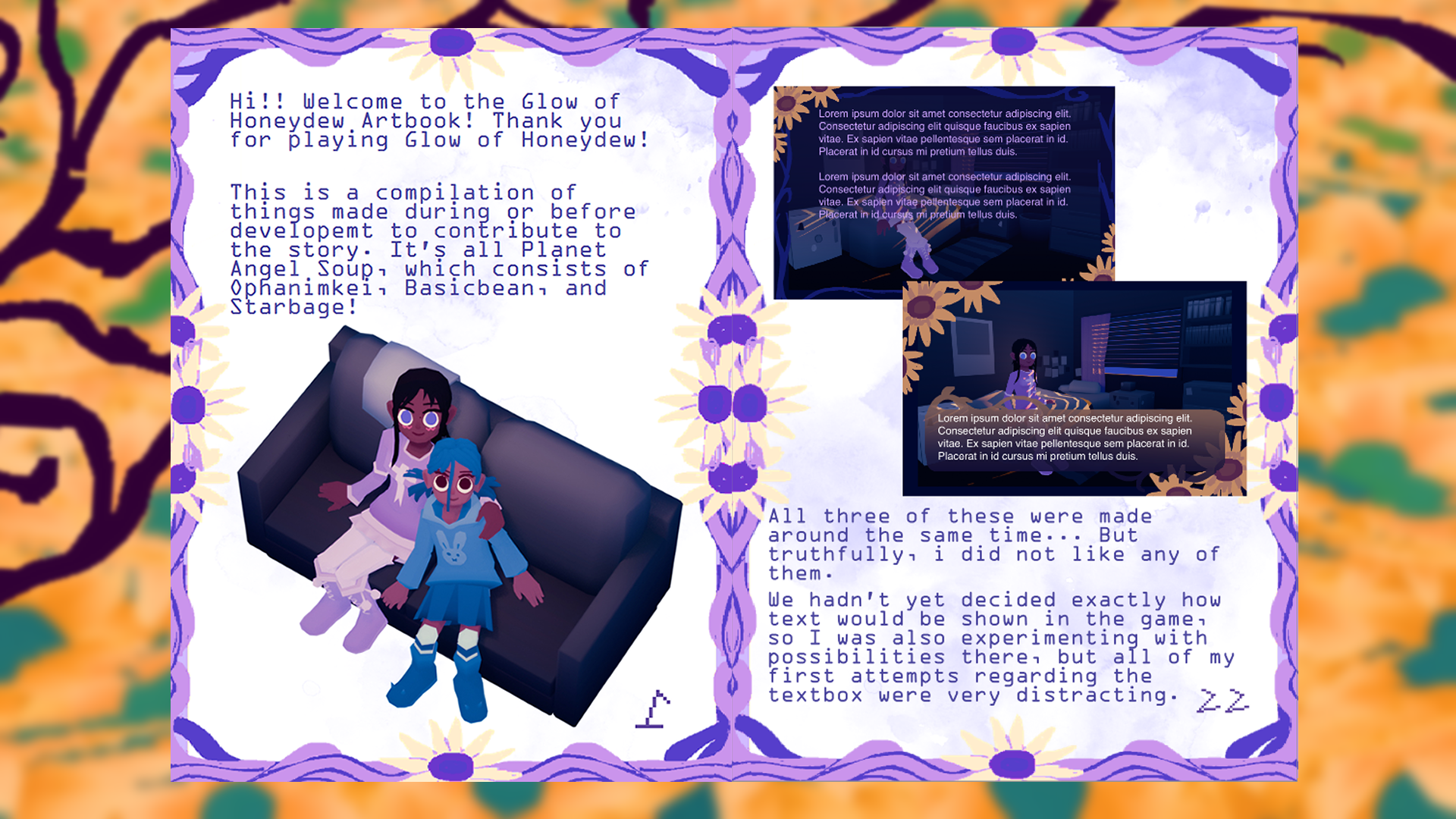 Screenshot 4 for Glow of Honeydew Artbook