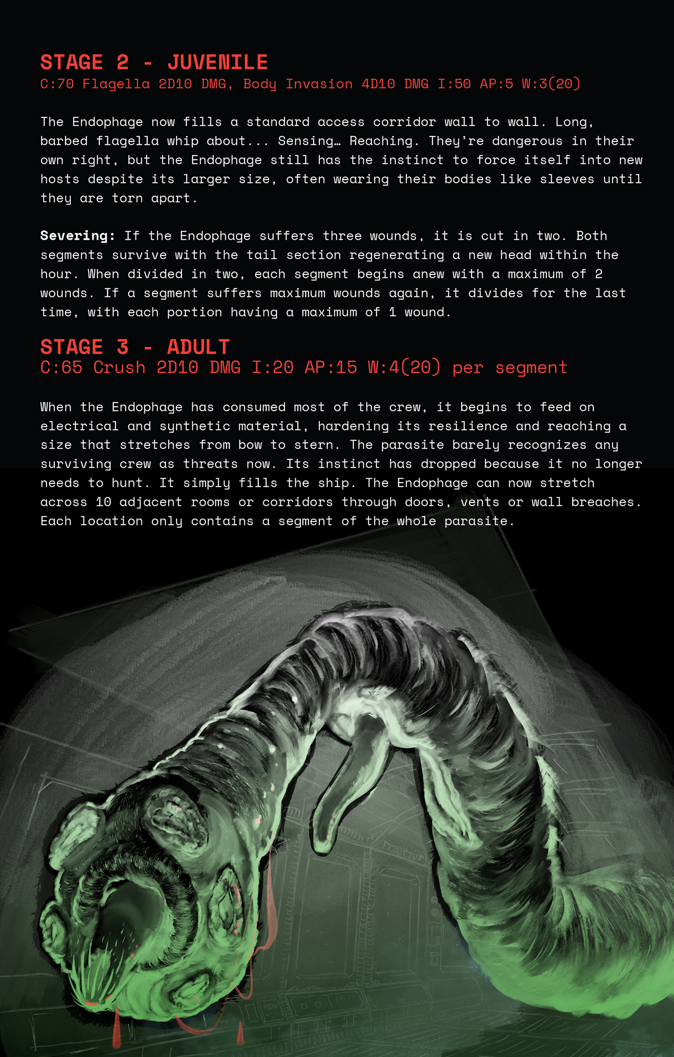 Screenshot 5 for The Endophage - An Adventure for Mothership