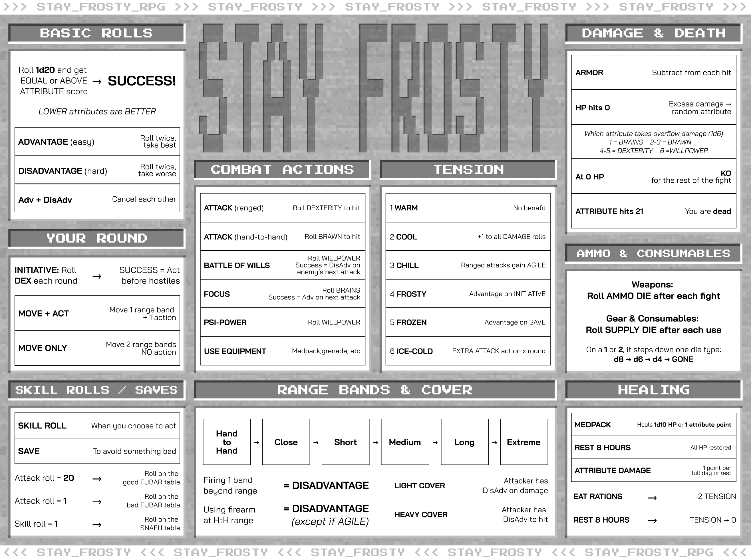 Screenshot 5 for STAY FROSTY Pregens + Handouts