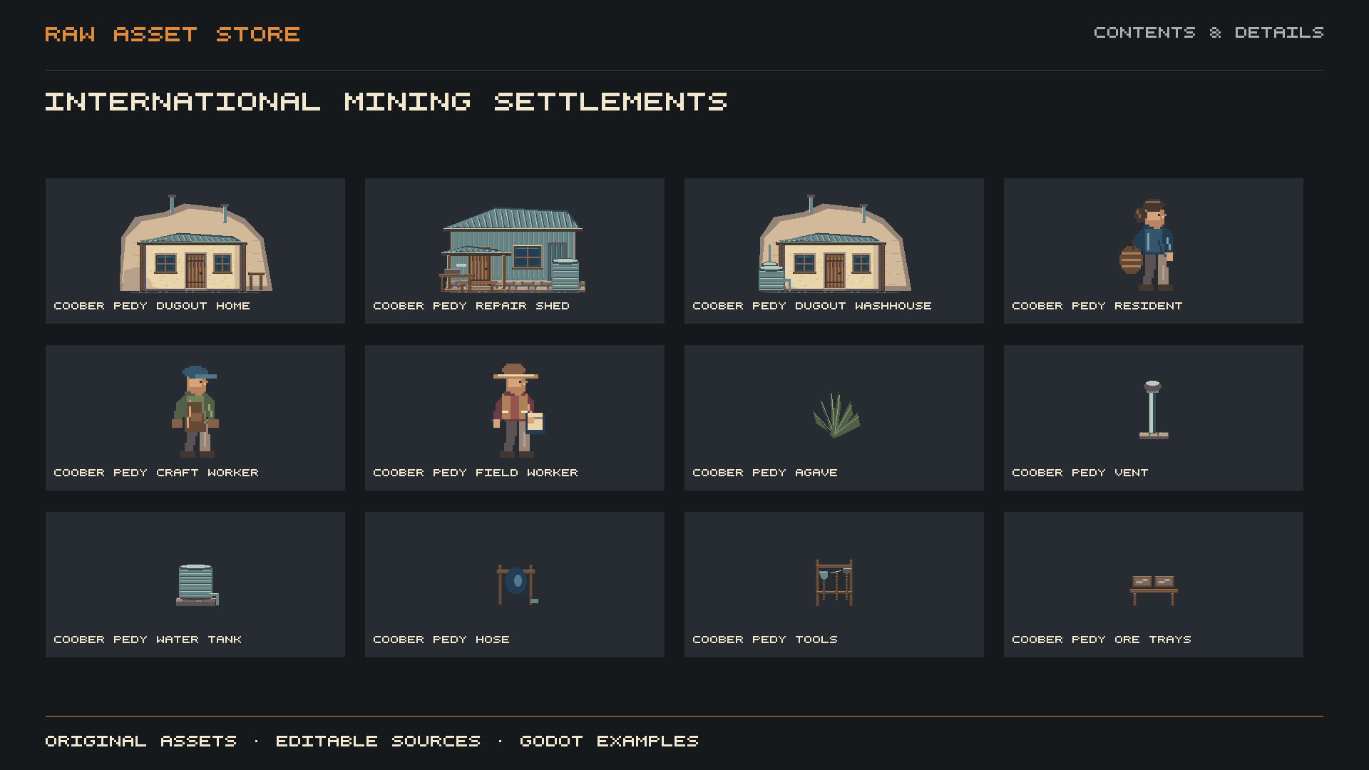 International Mining Settlements &mdash; contents