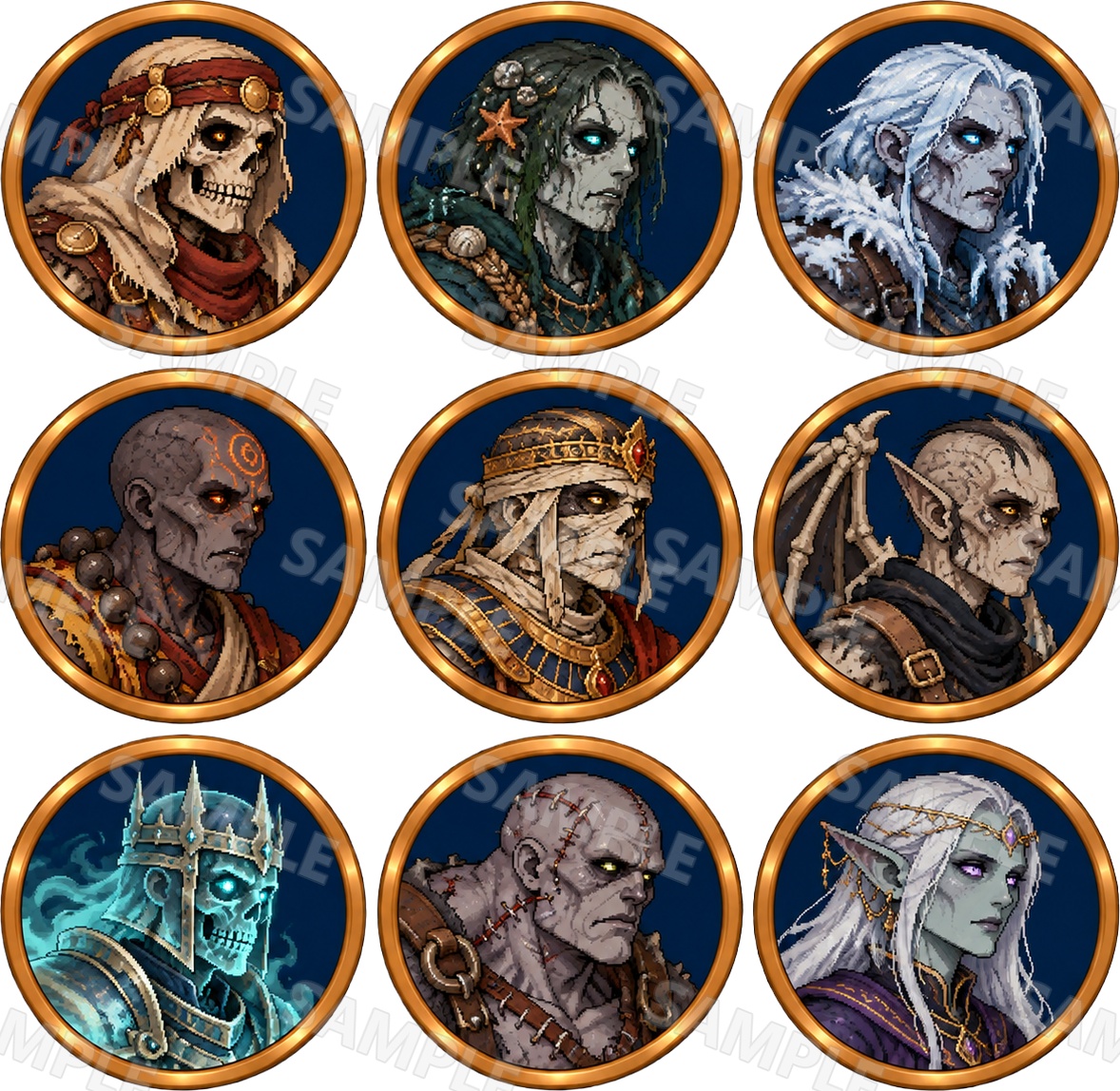 Character Portrait Pack - Dark Fantasy RPG by Nirox