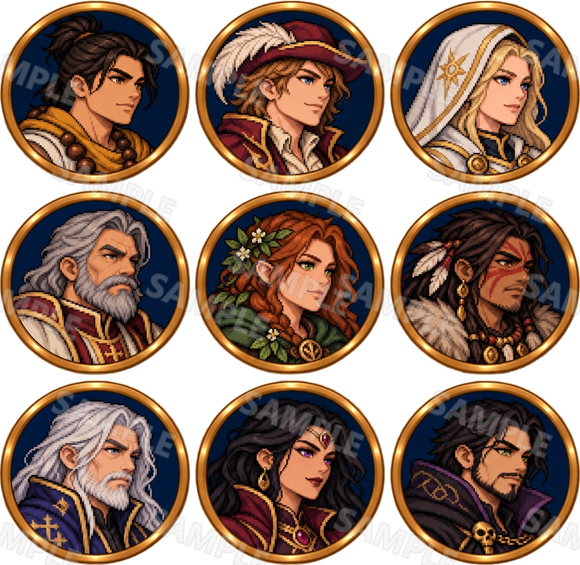 Character Portrait Pack - Dark Fantasy RPG by Nirox