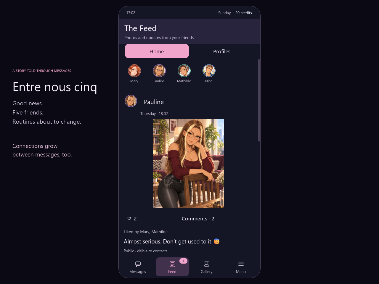 Screenshot 3 for Entre nous cinq