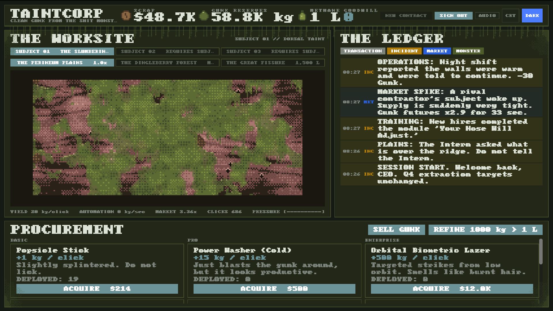 Screenshot 4 for Clean Gunk From The Shit Monster's Taint: TYCOON