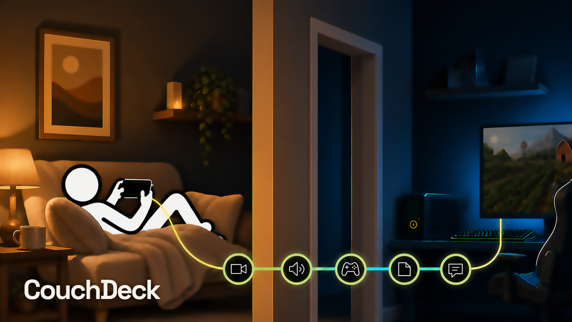 Control the PC in the next room while relaxing somewhere warm
