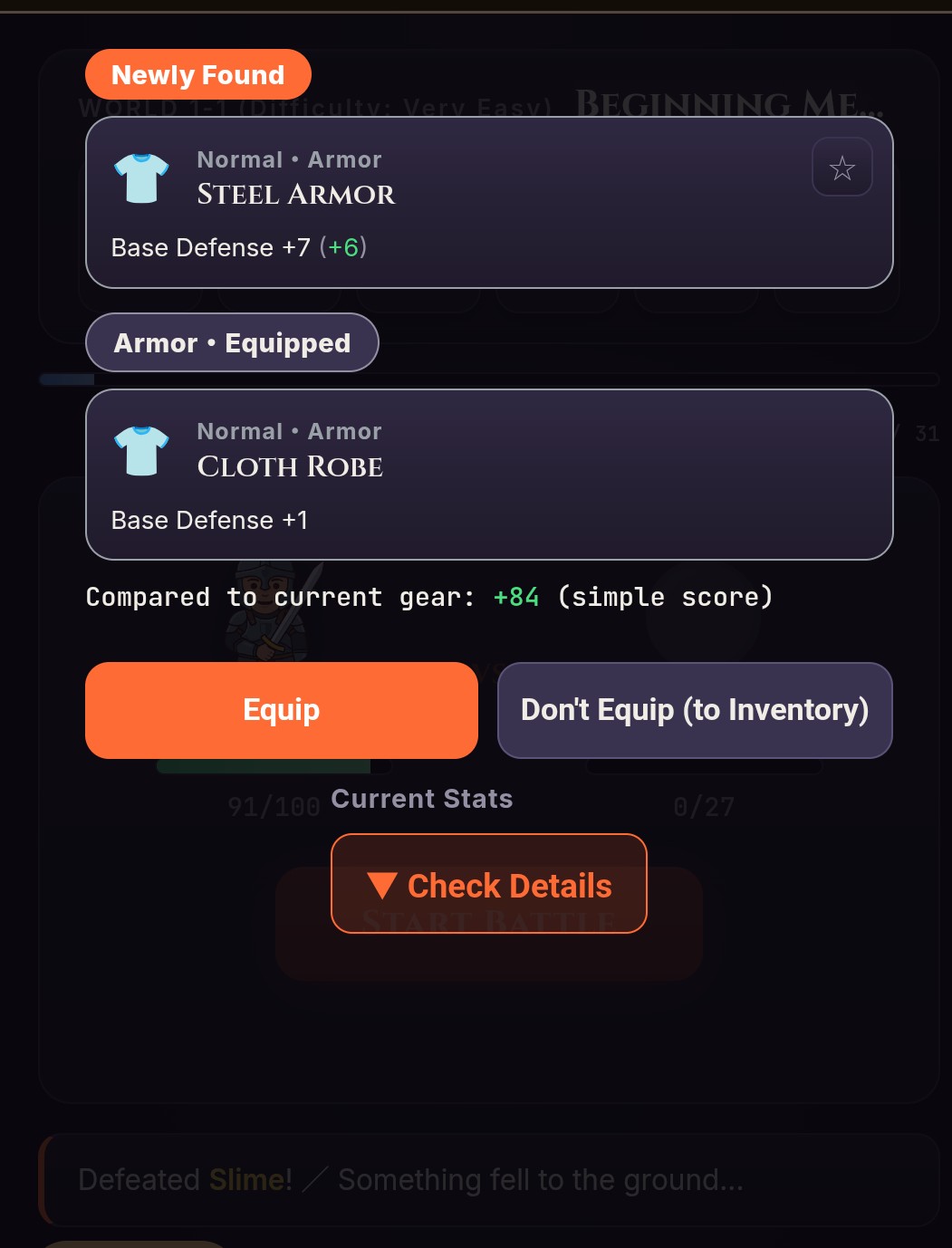 Screenshot 2 for Gear Loot Battler - DEMO