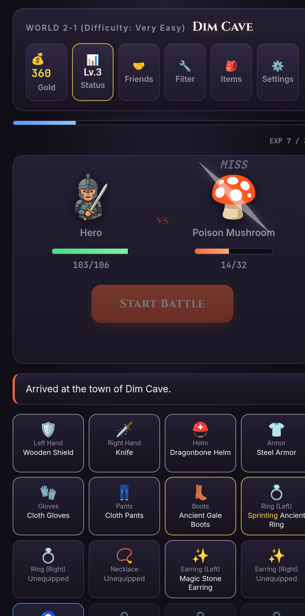 Screenshot 3 for Gear Loot Battler - DEMO