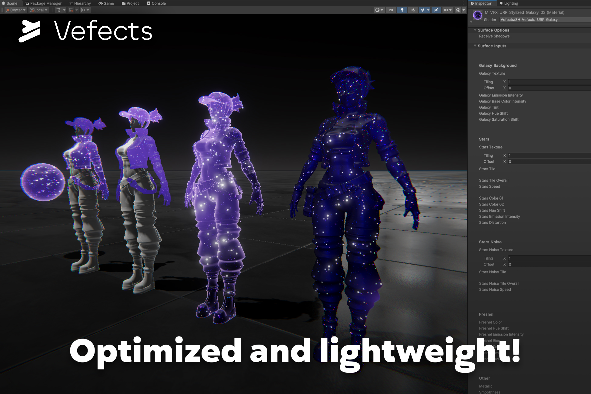 Screenshot 2 for Free Galaxy Shader - Unity DEMO