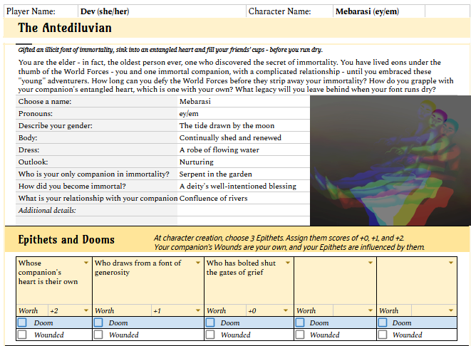 Screenshot 3 for The Antediluvian (Defy the Gods Playbook)