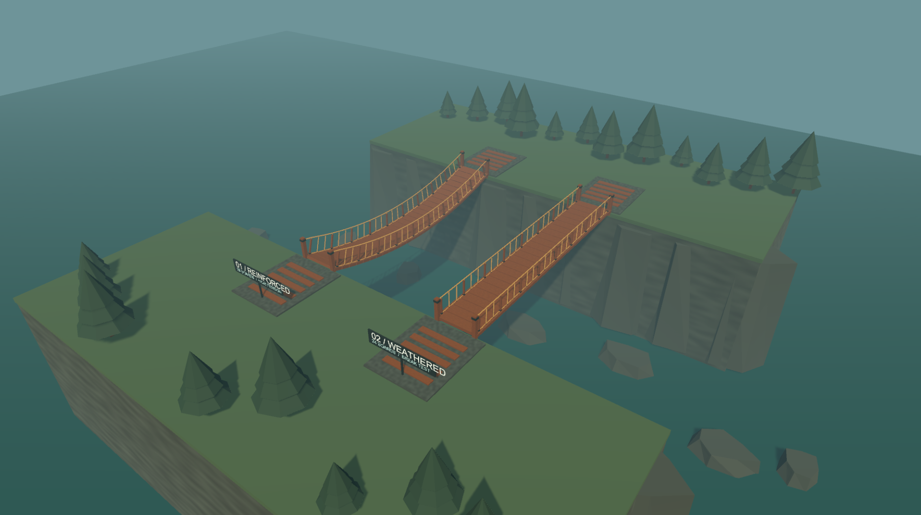 Procedural Rope Bridge System by SomeTimesAtNight
