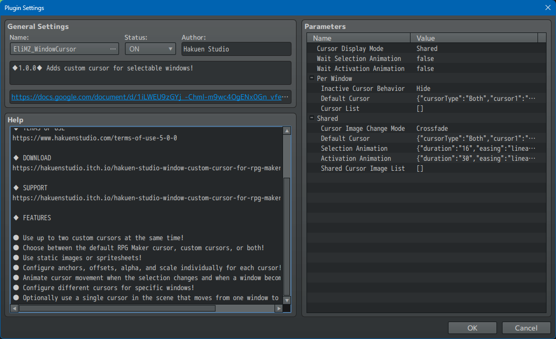 Screenshot 5 for Hakuen Studio Window Custom Cursor for RPG Maker MZ