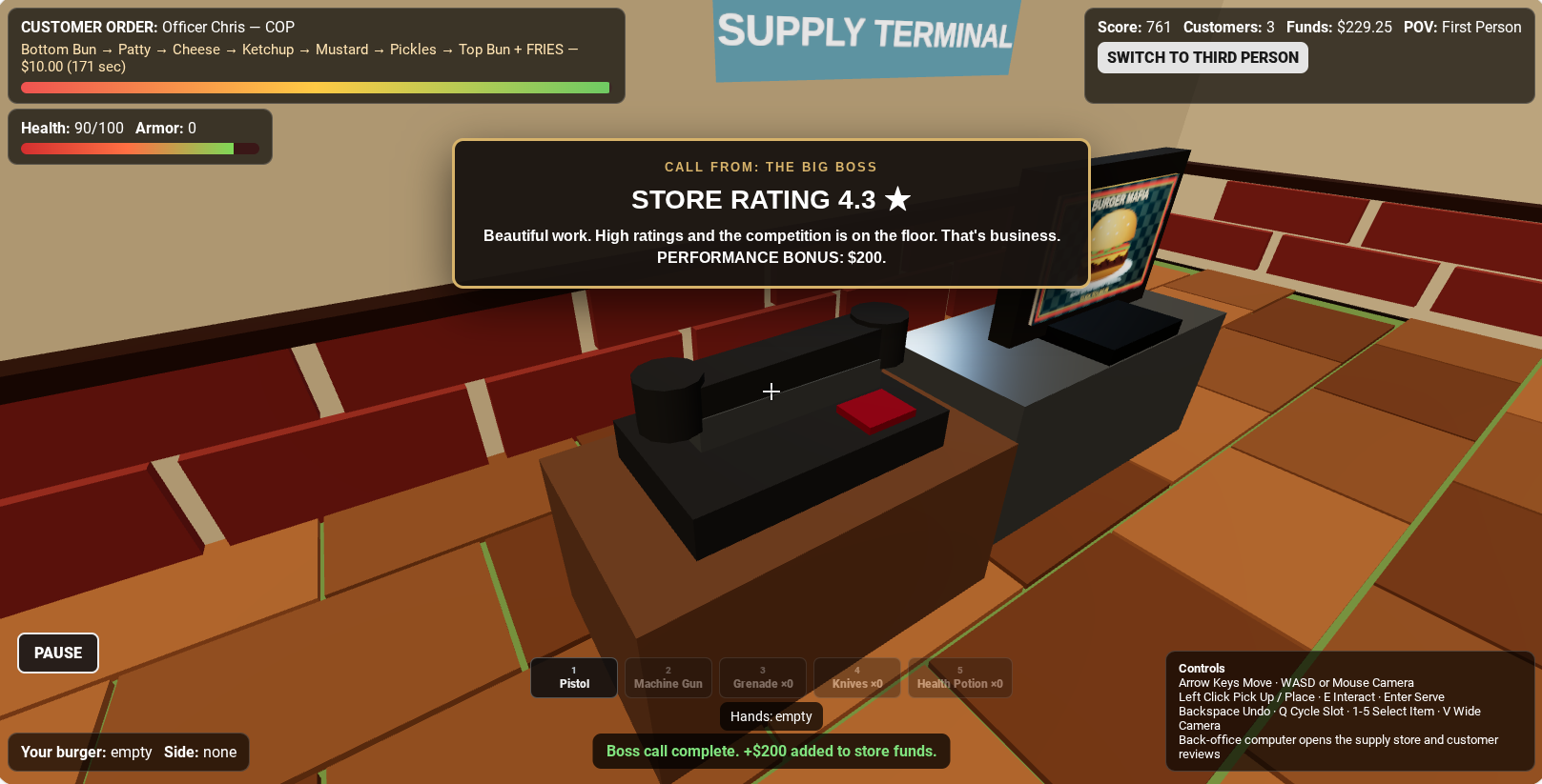 Screenshot 2 for Burger Mafia