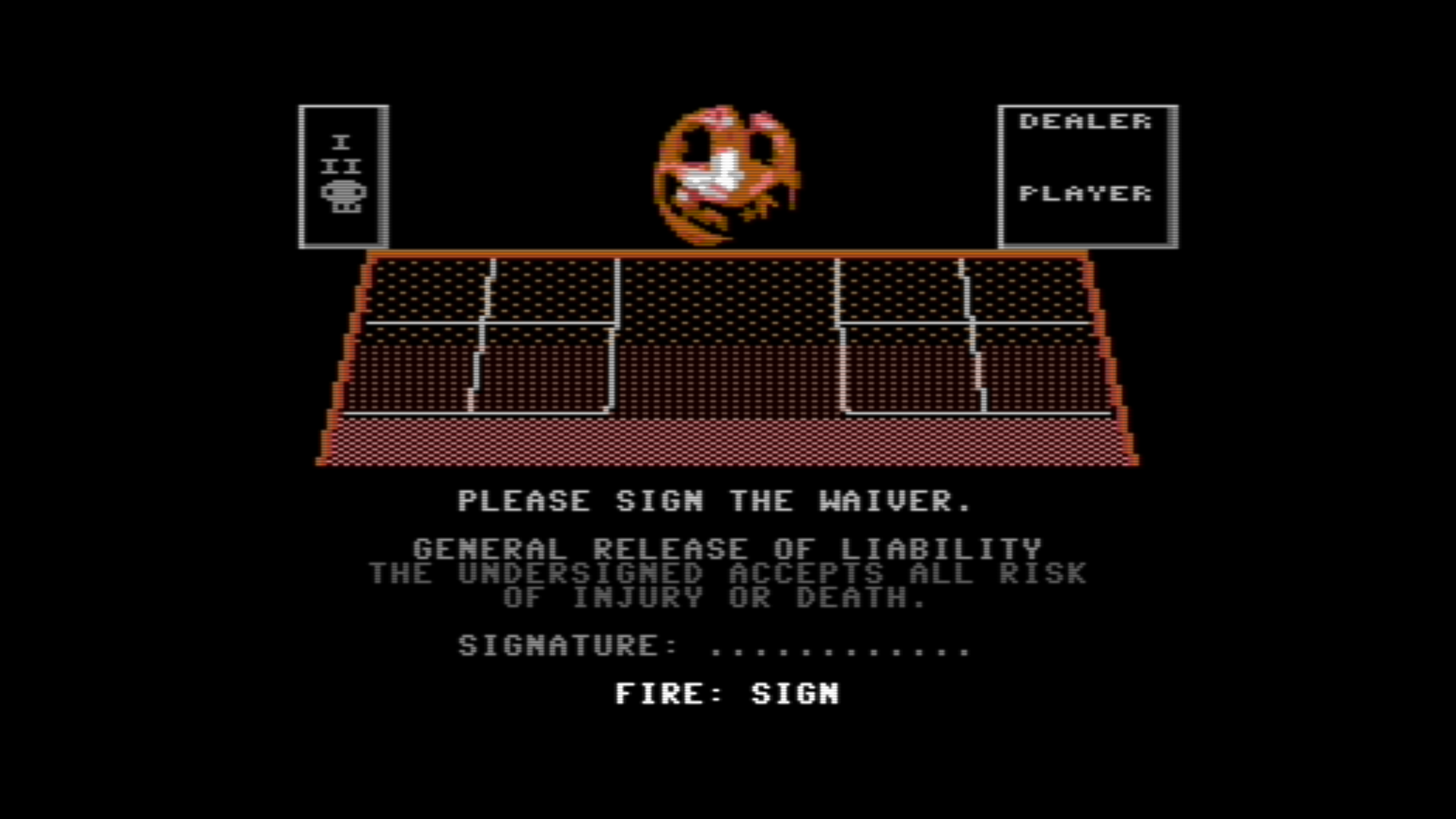 Screenshot 4 for Buckshot Roulette for the Commodore 64 / C64