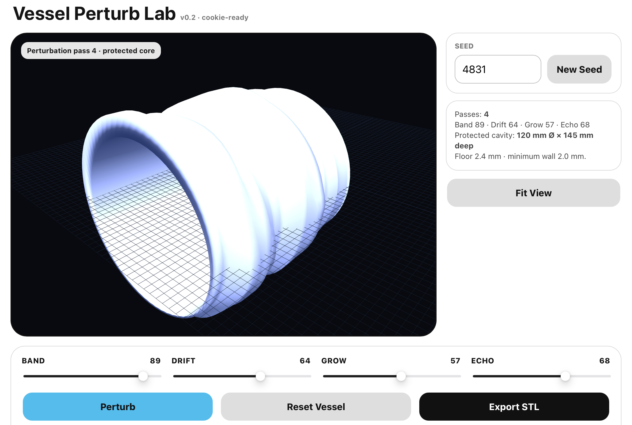 Screenshot 2 for Vessel Perturb Lab