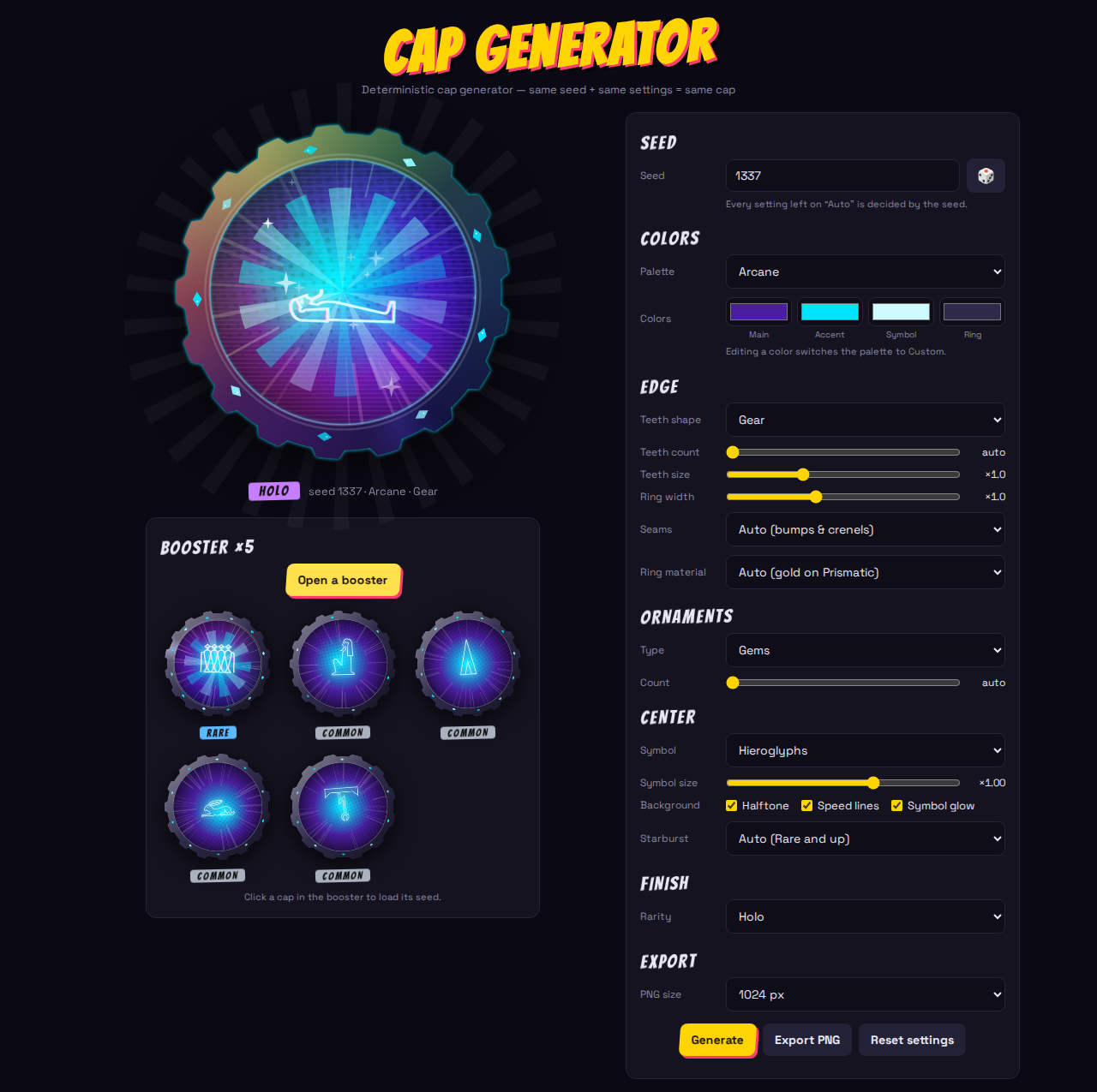Screenshot 2 for CAP GENERATOR [FREE]