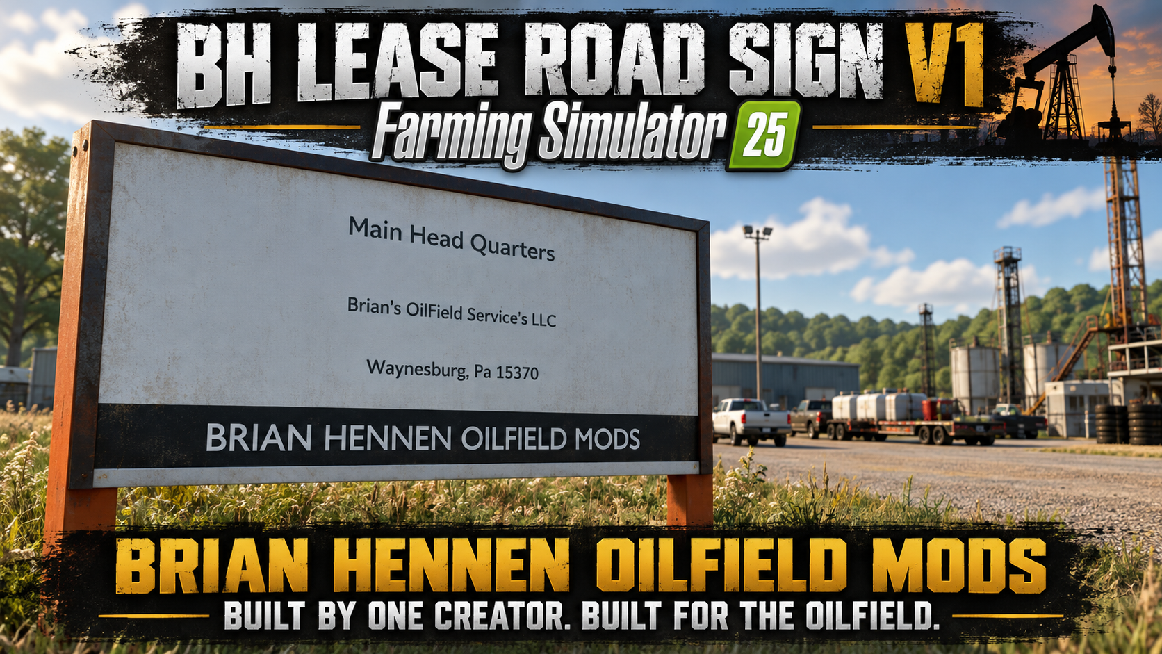 Screenshot 3 for BH Lease Road Sign V1-FS25