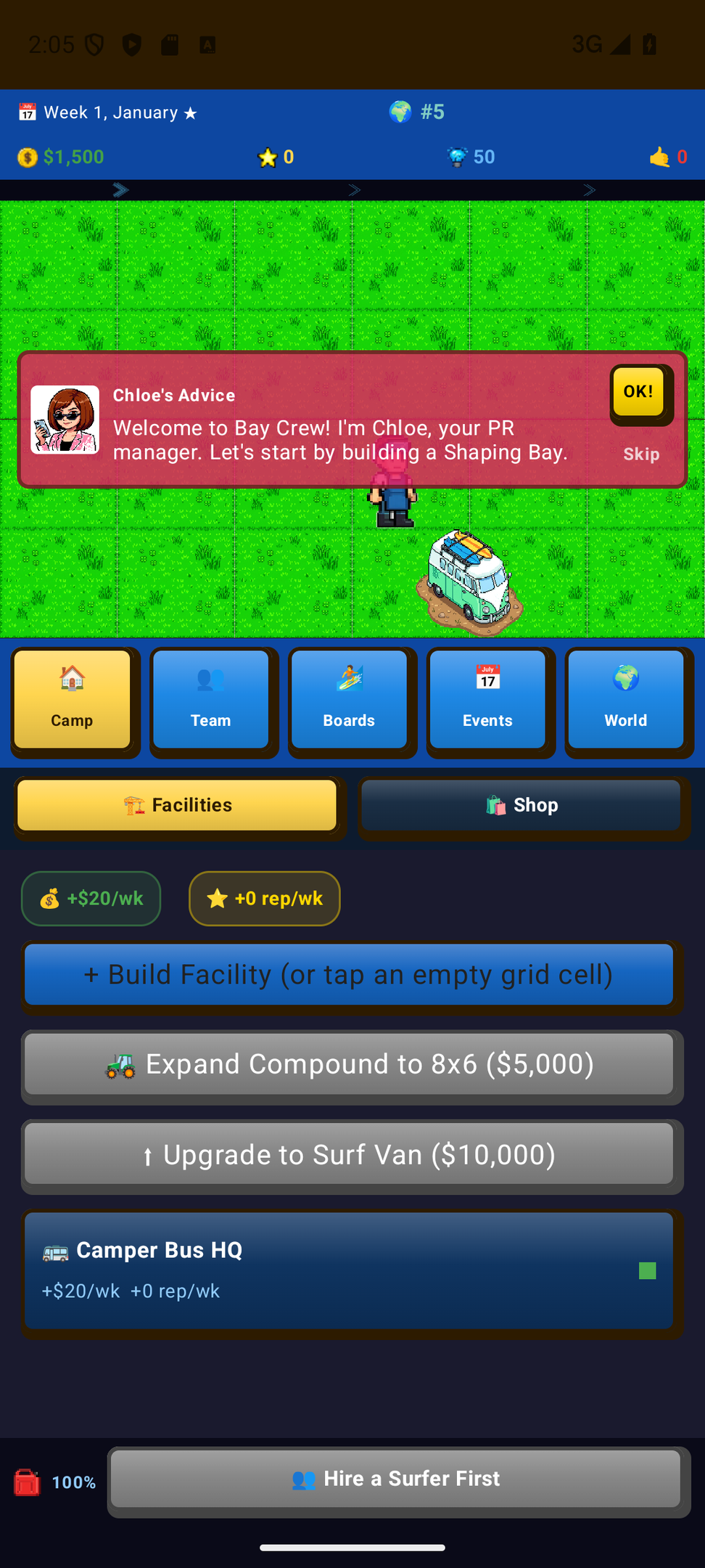 Screenshot 5 for Bikini Bay: Surf Camp Tycoon