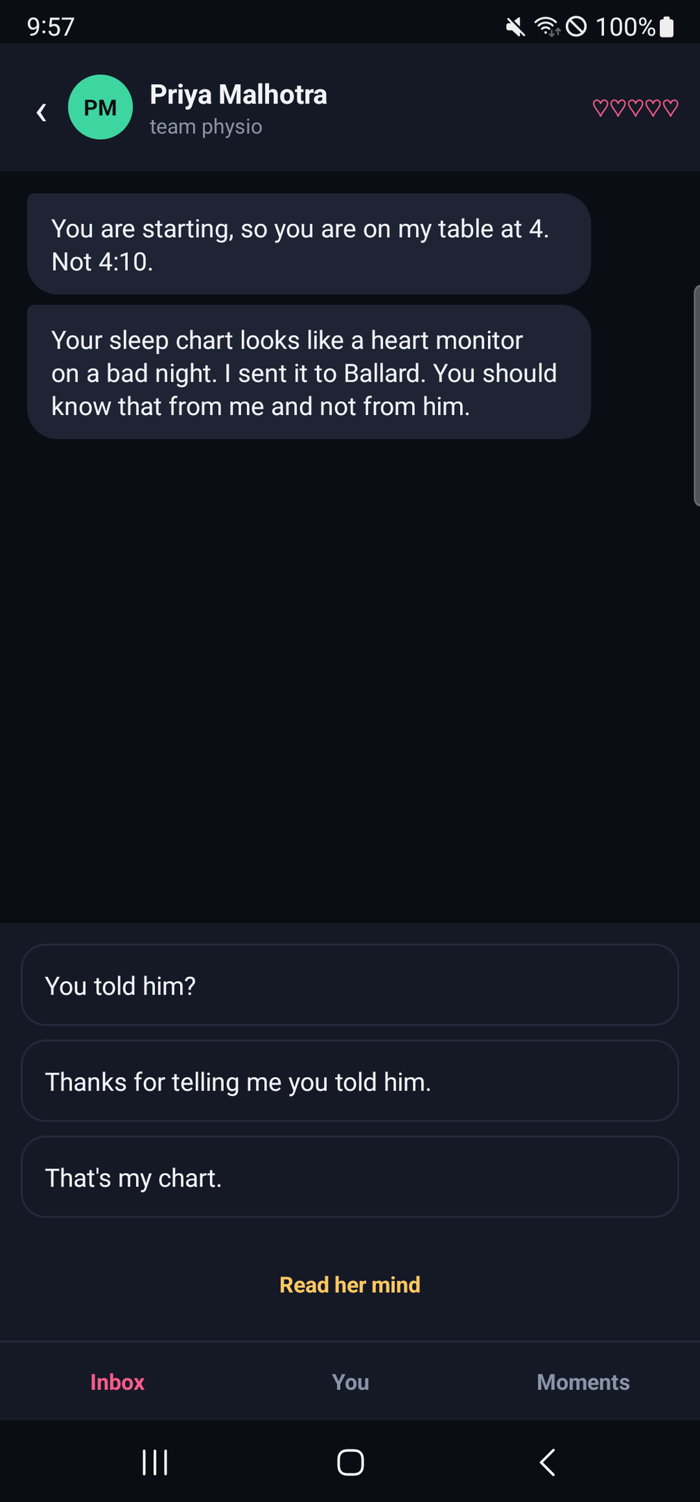 Screenshot 5 for Mr. Wonderful: Text Dating Sim