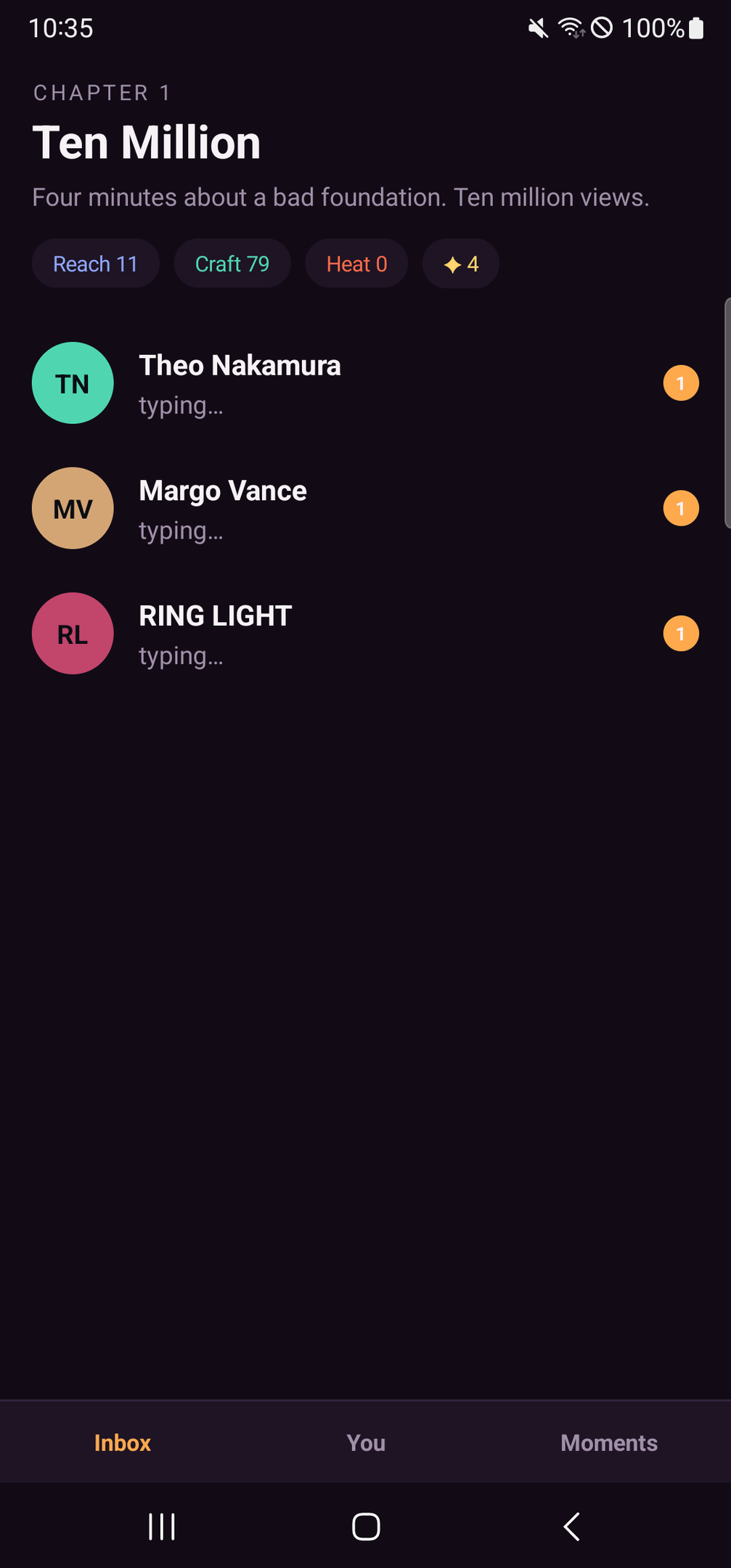 Screenshot 3 for Ms. Popular: Text Dating Sim
