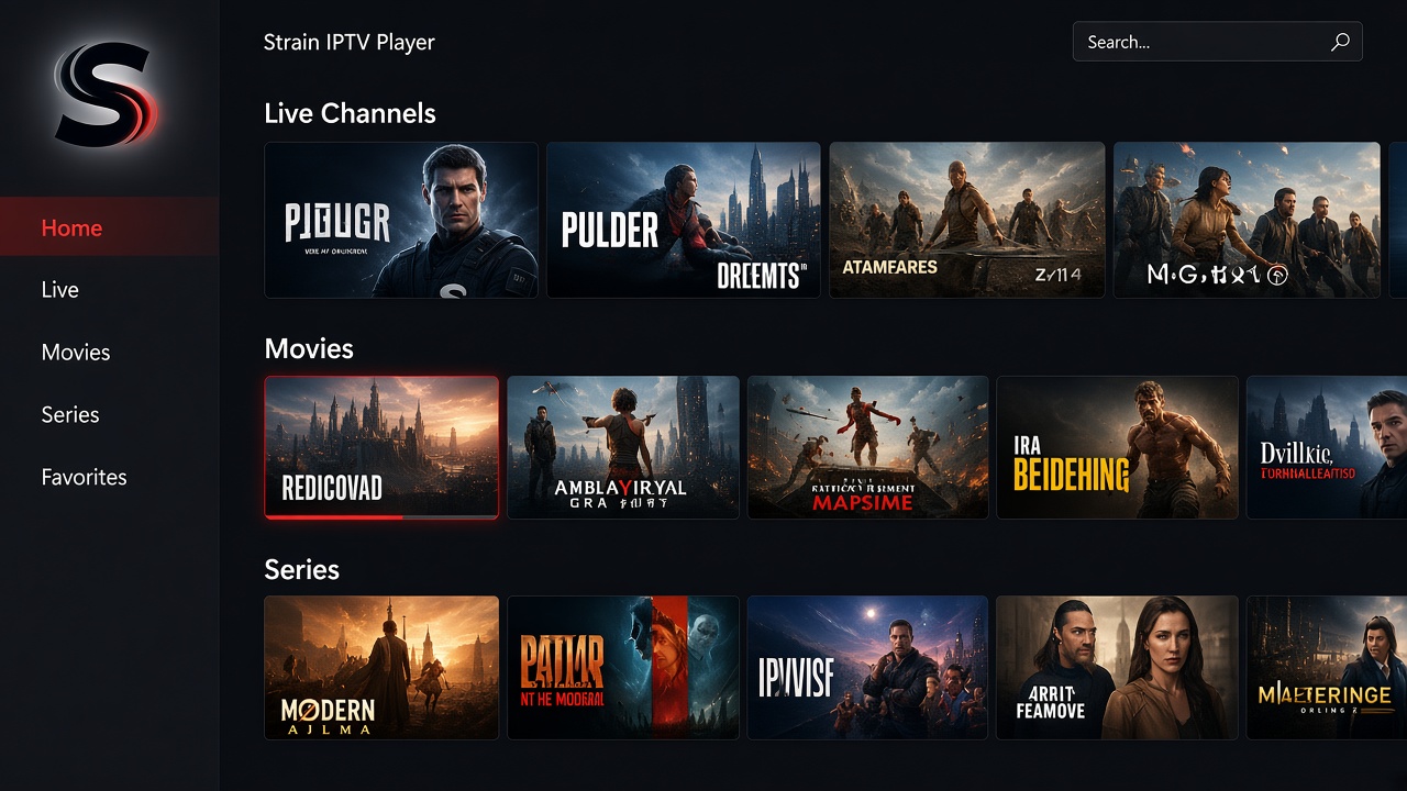 Screenshot 2 for Strain IPTV Player