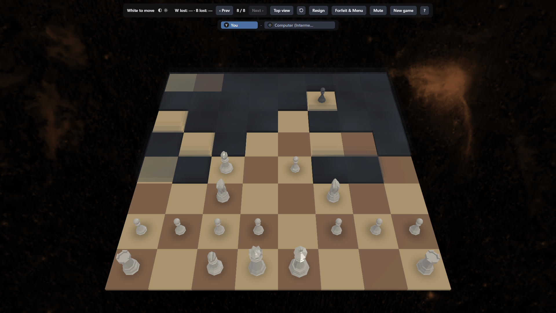 Screenshot 3 for Dark Atomic Antichess