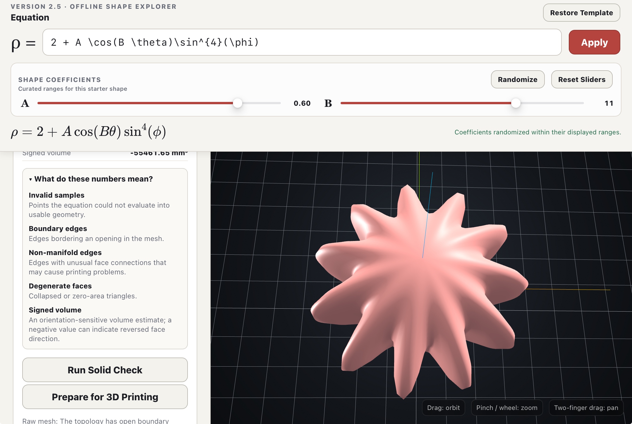 Screenshot 3 for Equation 3D Print Lab