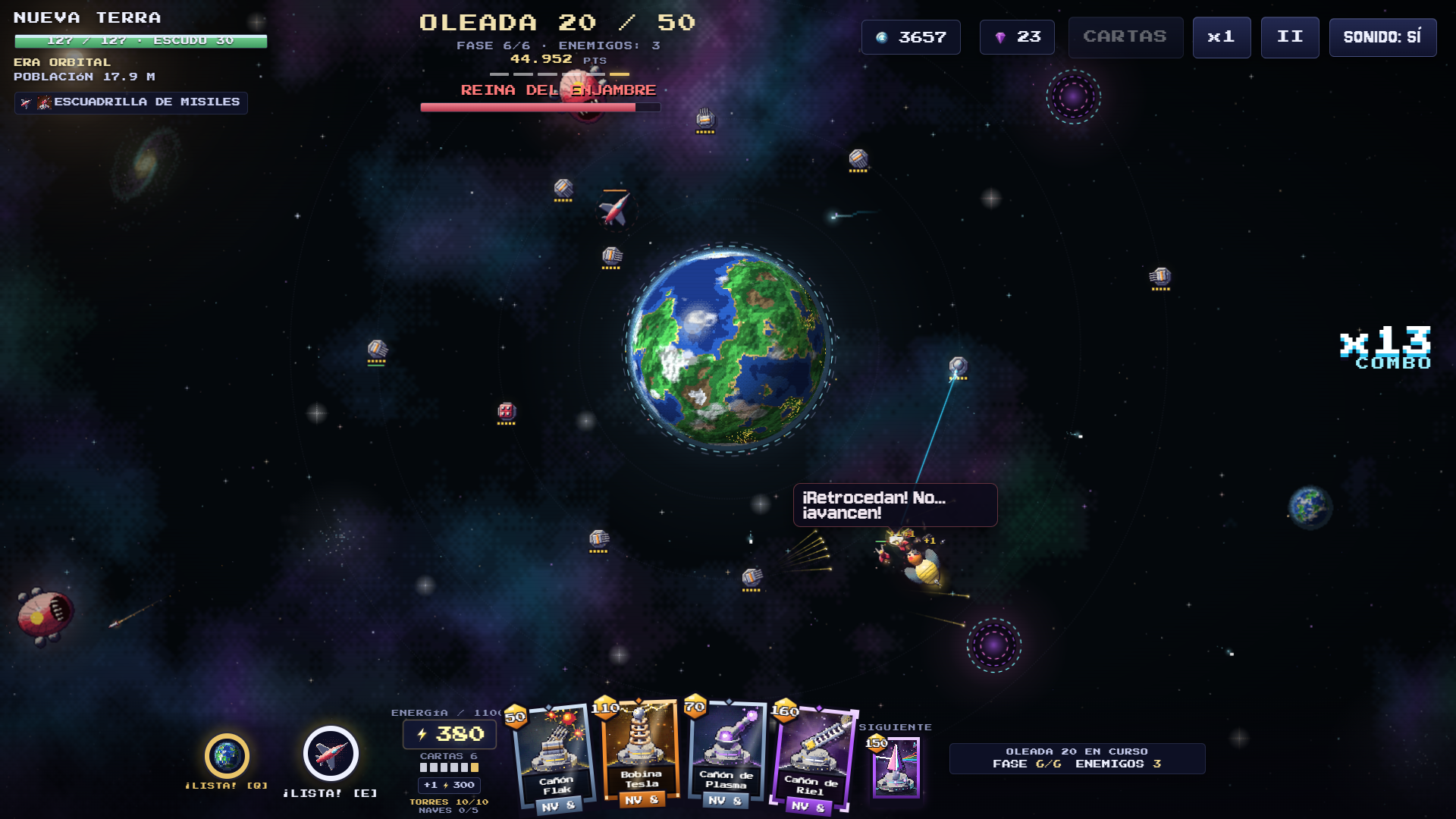 Screenshot 2 for Orbitalyc: Defensa Planetaria