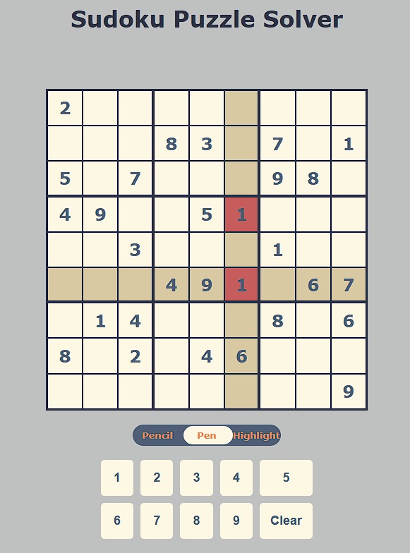 Screenshot 3 for Sudoku Helper and Kakuro Helper