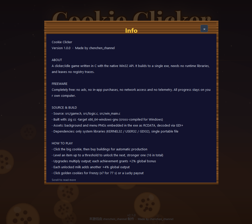 Screenshot 2 for COOKIE CLICKER