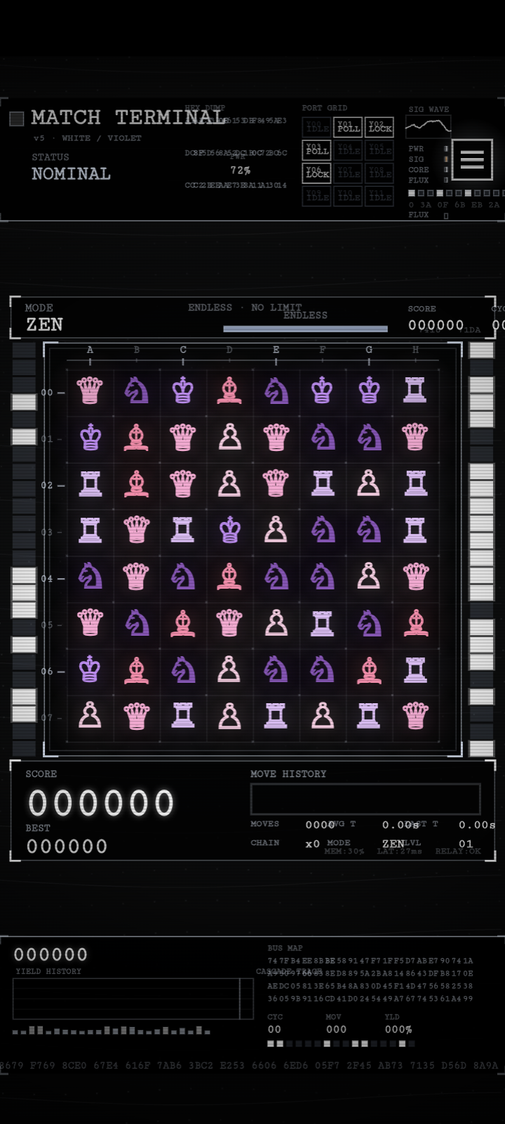 Screenshot 4 for Match Terminal: A Retro Sci-Fi Puzzle