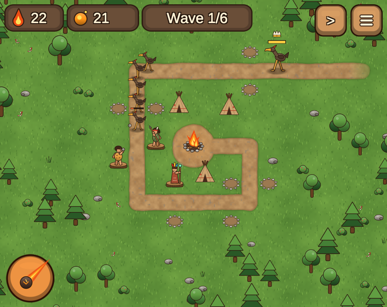 Screenshot 3 for Sacred Fire – Stone Age Defense